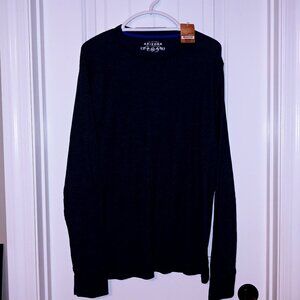 NWT - Men's Arizona Long Sleeve Blue Thermal Shirt - Size XXL